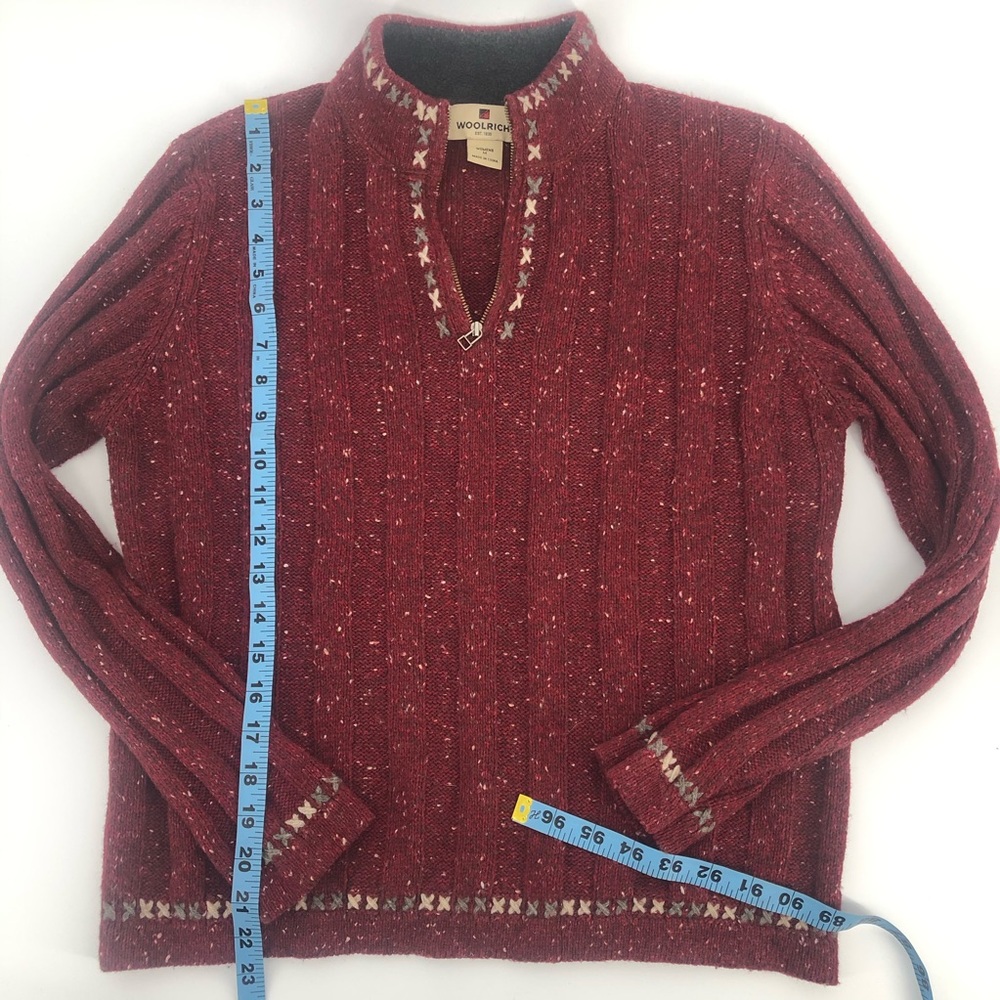 π Woolrich Ruby Heather Ribbed Sweater Pullover - Picture 5 of 9